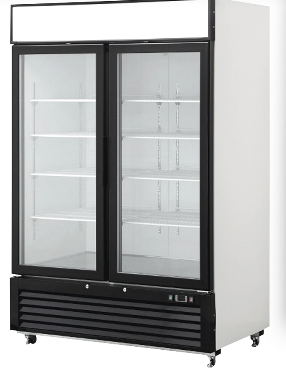 Double door showcase-refrigeratorMCF8716